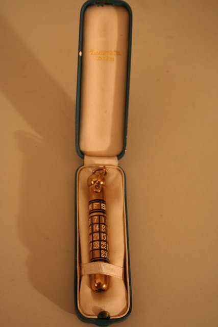 14KYG TIFFANY & CO. CALENDER & PENCIL PEN 