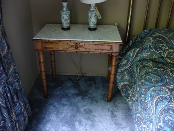 FAUX BAMBOO ASSEMBLED BEDROOM SUITE - 2