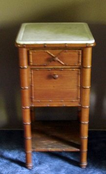 FAUX BAMBOO ASSEMBLED BEDROOM SUITE - 6