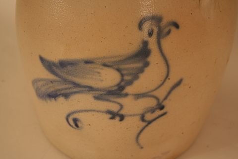 HAXSTUN, OTTMAN & CO. CROCK W/BLUE DECO. - 3