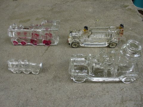 GROUP OF 15 VINTAGE GLASS CANDY CONTAINERS - 6