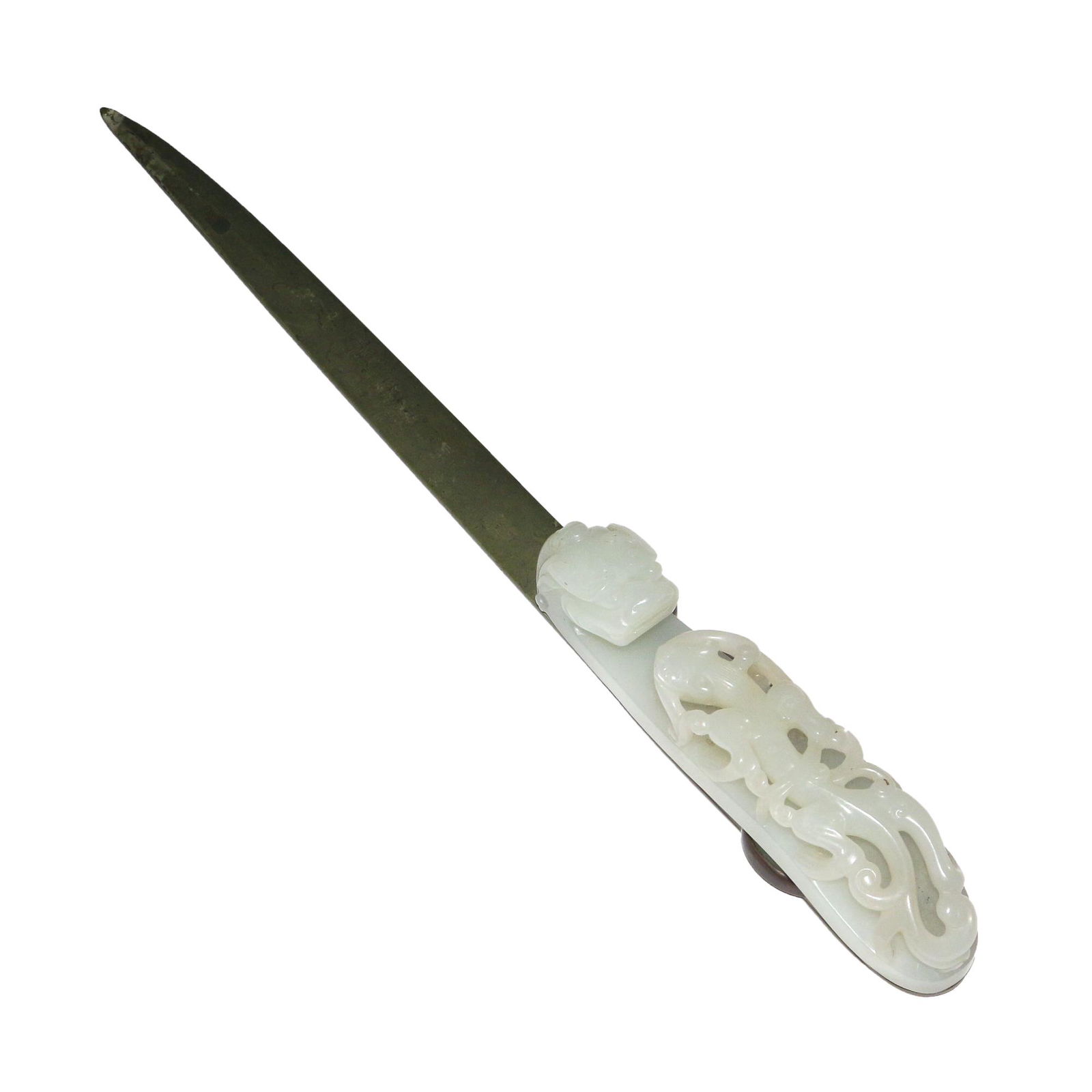 CHINESE JADE BELT HOOK LETTER OPENER (1 of 12)