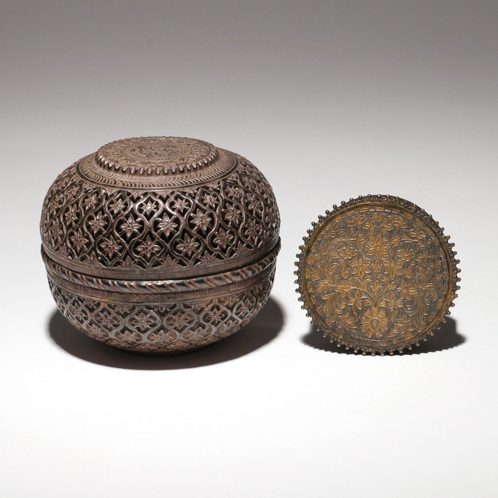 (2pc) PERSIAN SILVER BOXES (1 of 3)