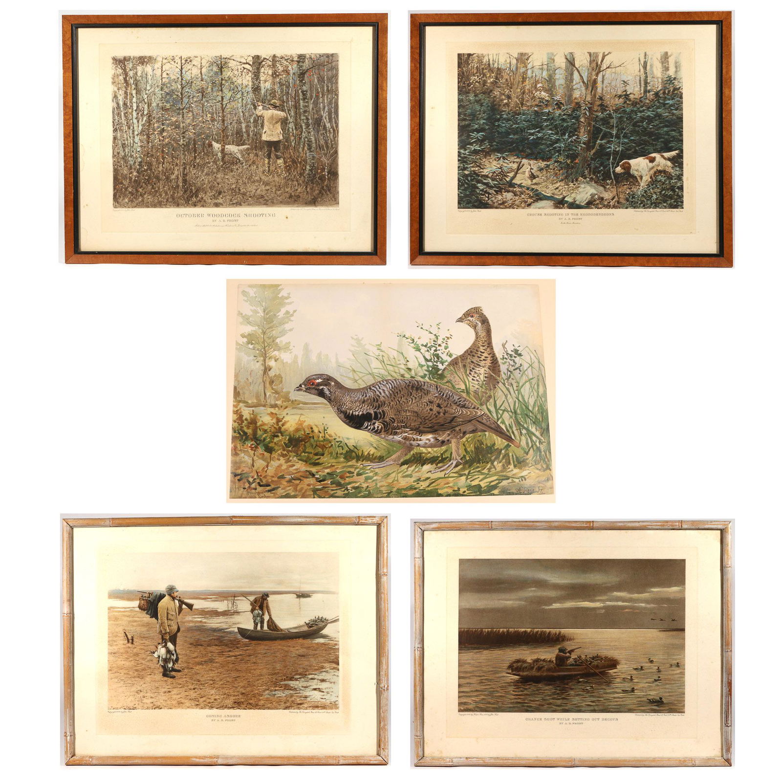 (5pc) A. B. FROST & ALEXANDER POPE JR. PRINTS (1 of 18)