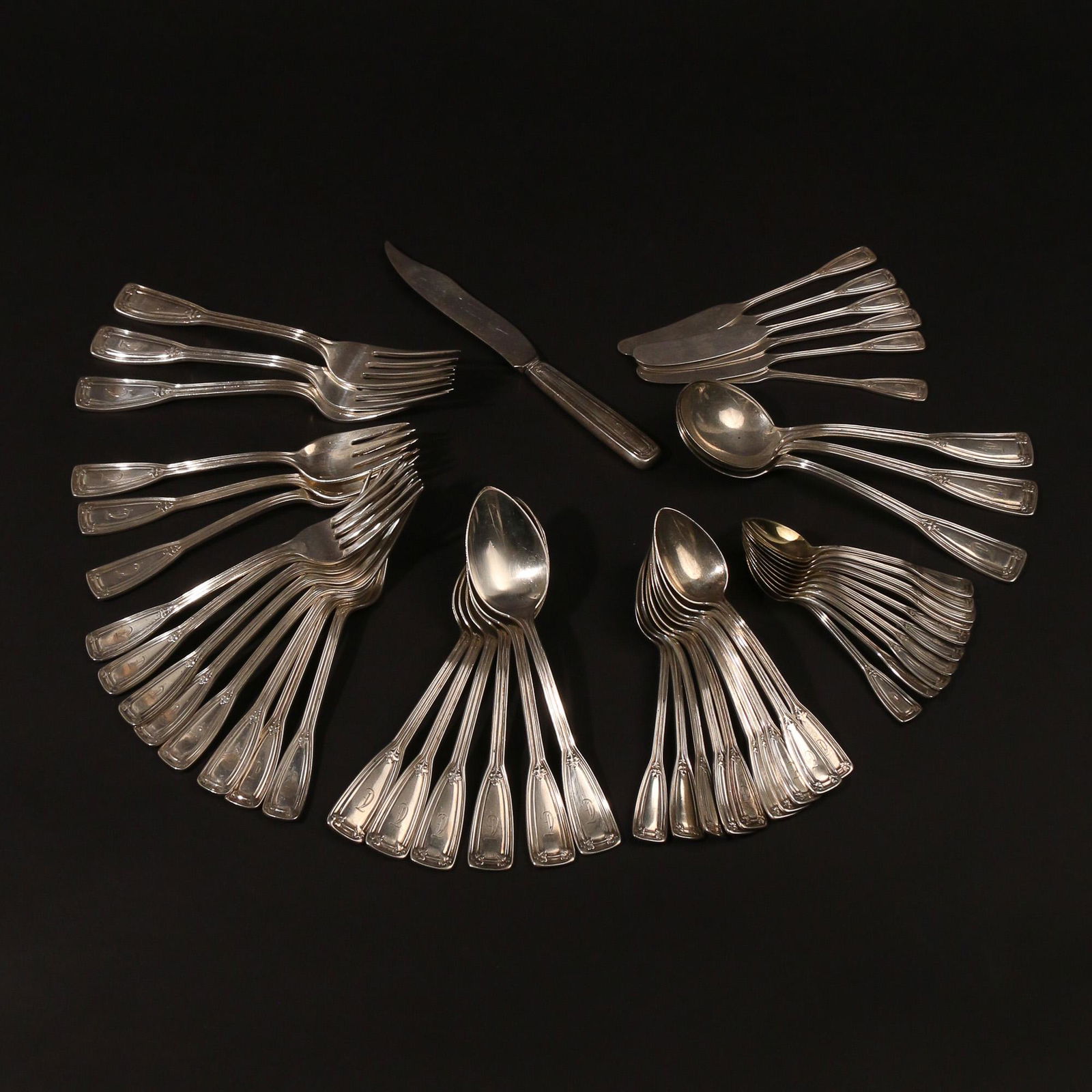 (50pc) TIFFANY & Co. STERLING FLATWARE (1 of 6)