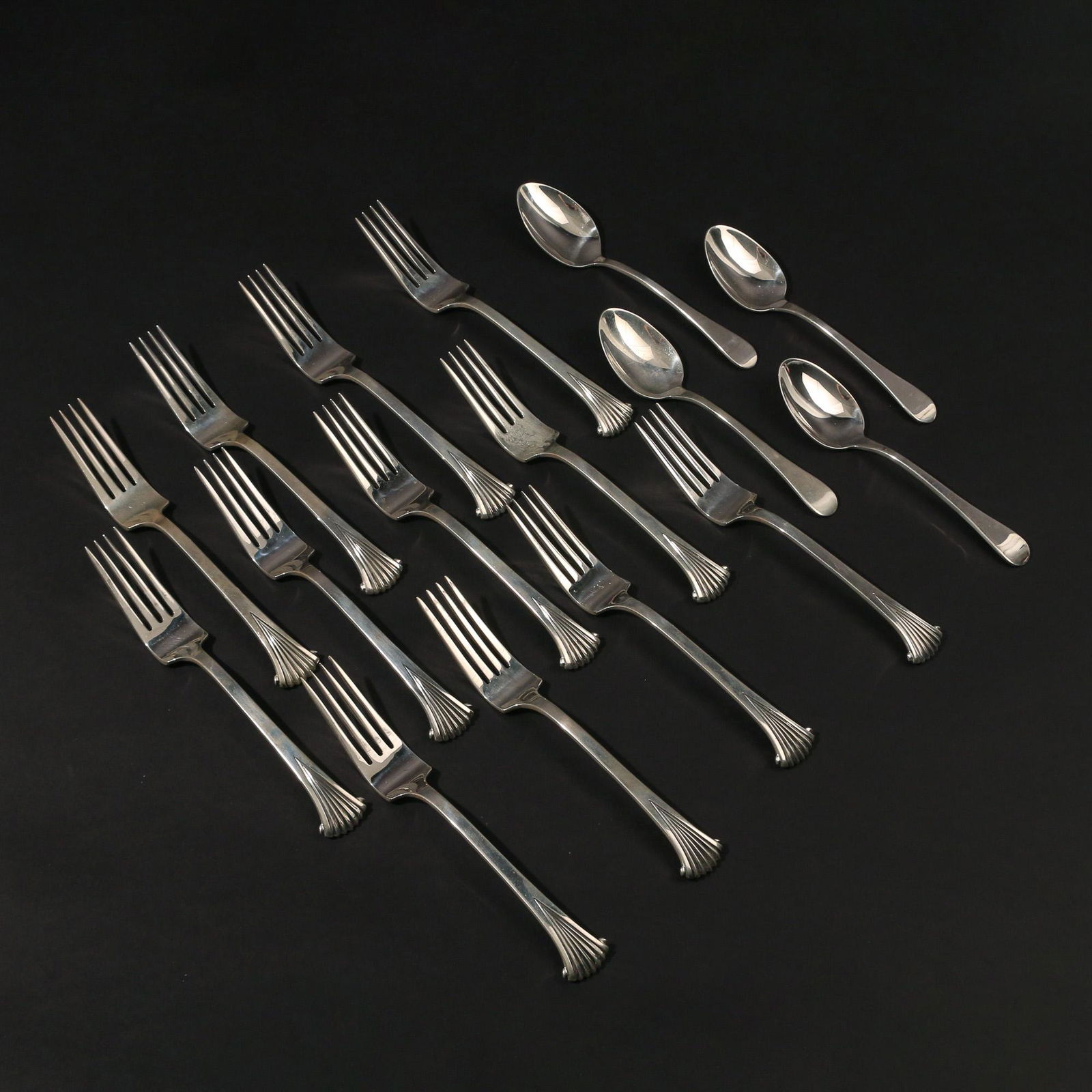 (16pc) TUTTLE STERLING FORKS & SPOONS (1 of 6)