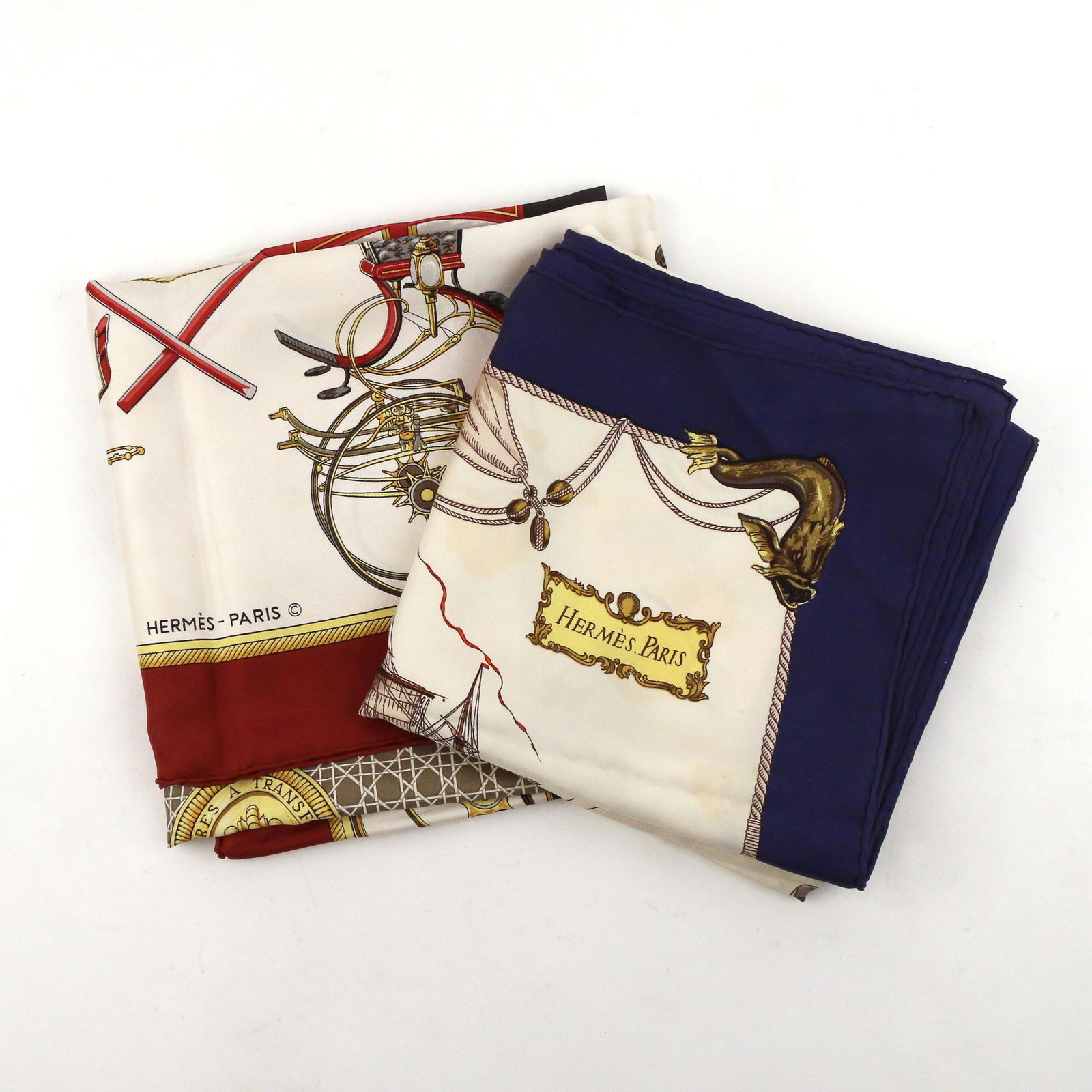 (2pc) HERMES SILK SCARVES (1 of 14)