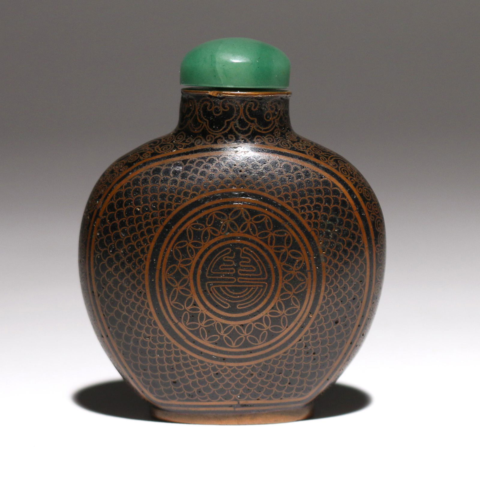 CHINESE CLOISONNE SNUFF BOTTLE (1 of 4)