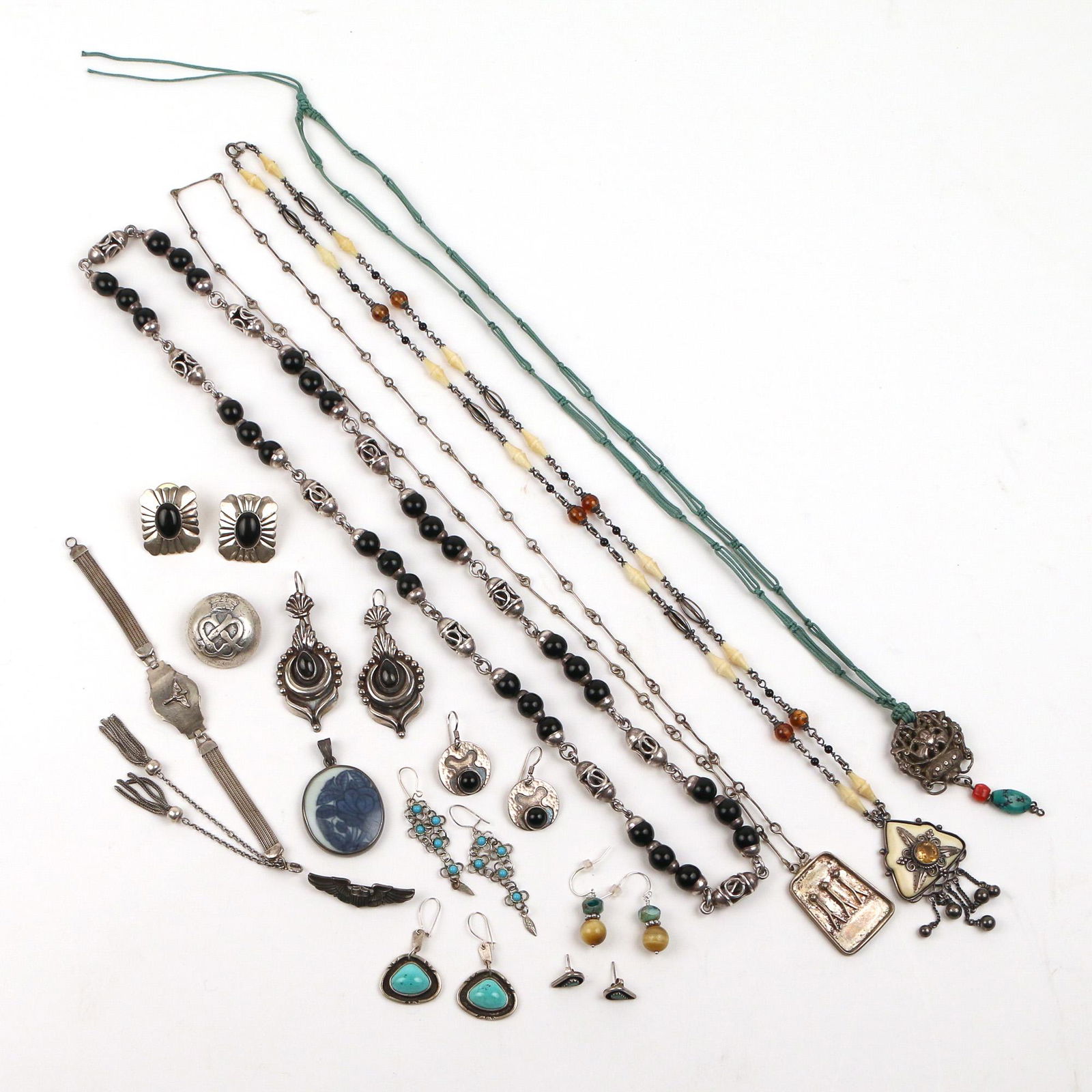 (22pc) MISC. STERLING JEWELRY (1 of 10)