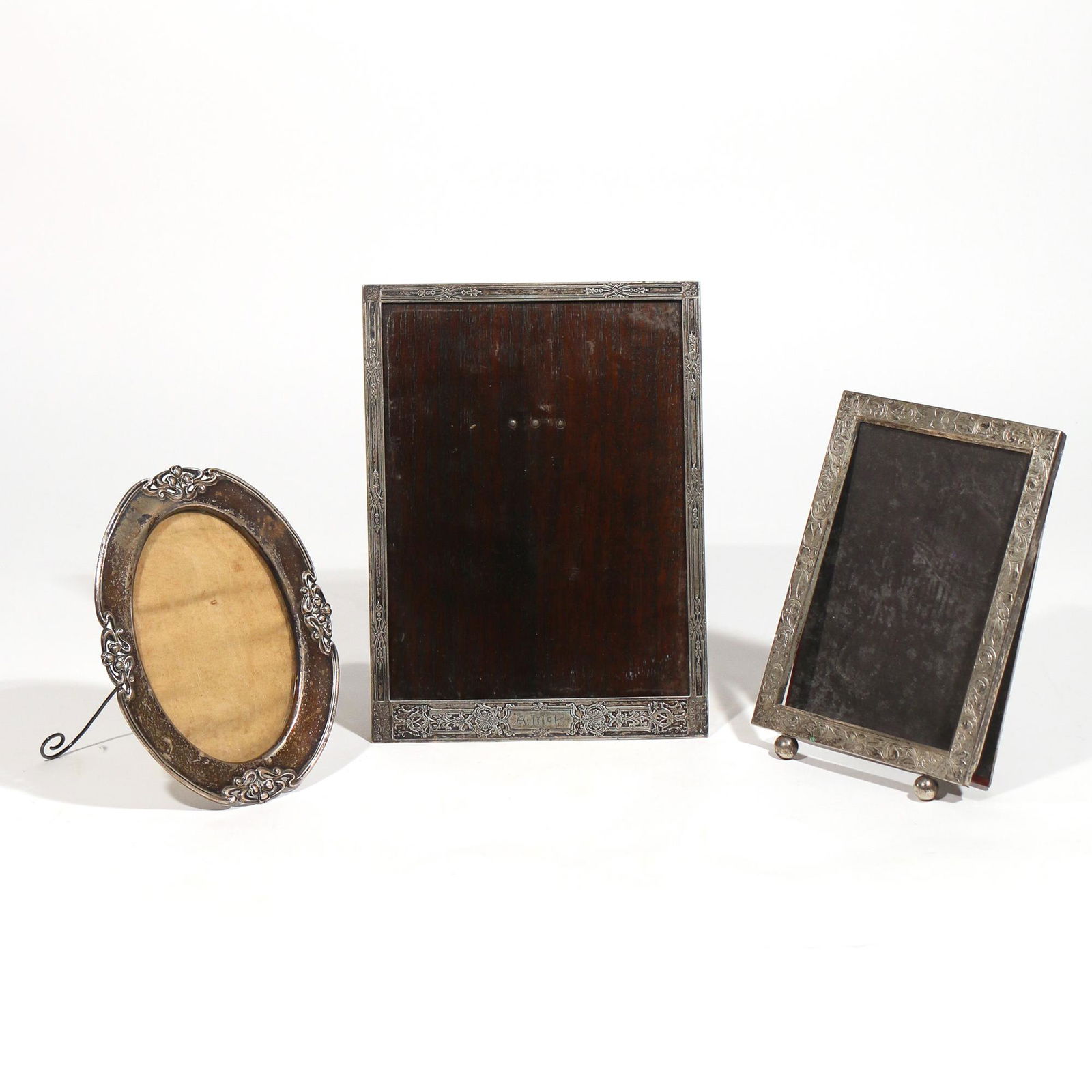 (3pc) SILVER PHOTO FRAMES (1 of 7)