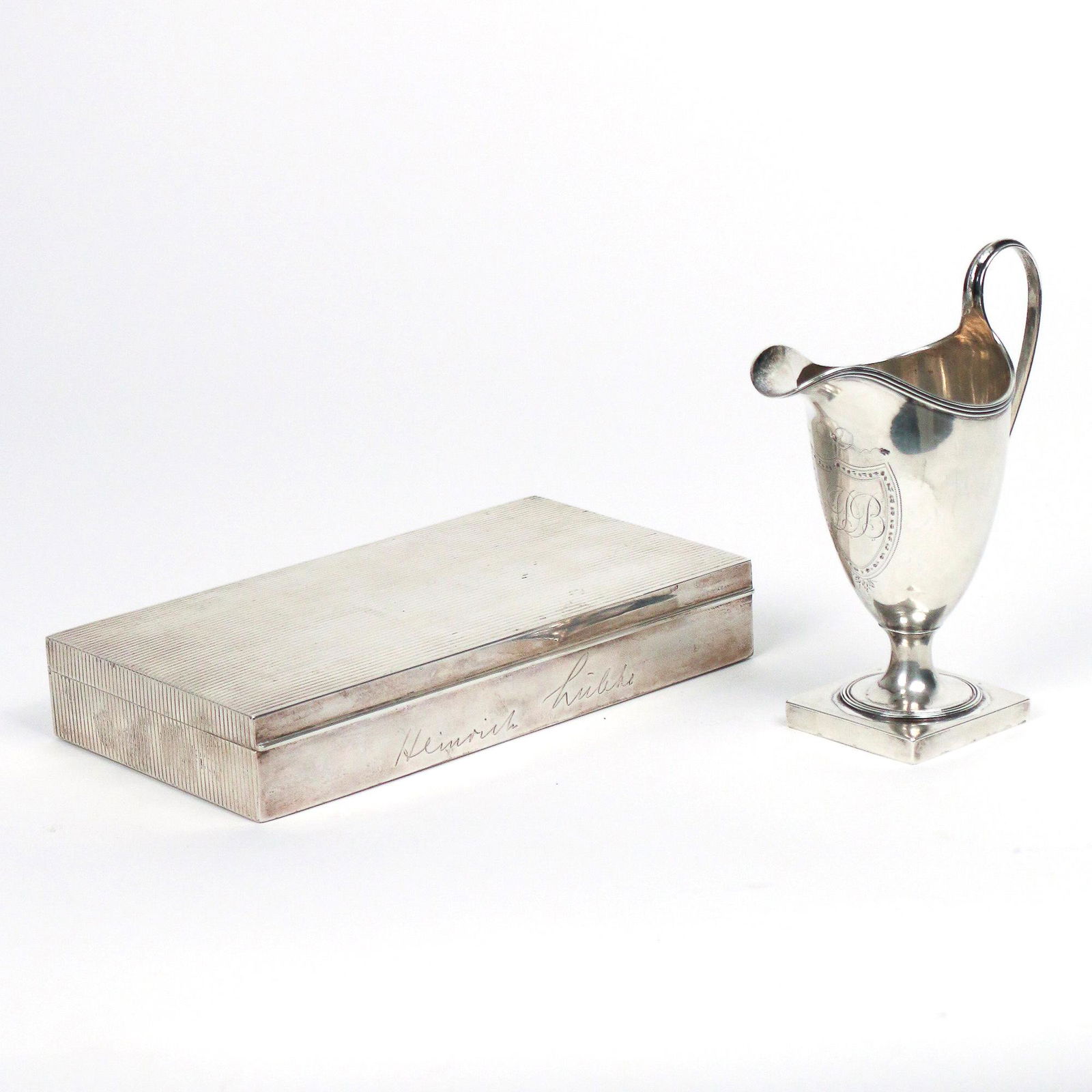(2pc) STERLING SILVER BOX & PITCHER (1 of 4)