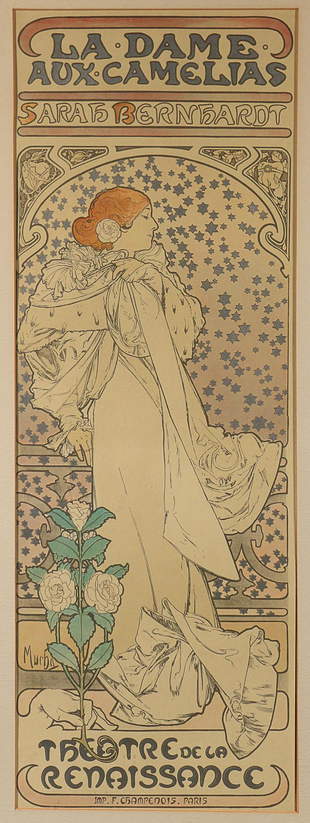 La Dame Aux Camelias 16 Alphonse Mucha Poster Jun 01 13 Stover S Auctions In Nc La Dame Aux Camelias 16 Alphonse Mucha Poster Jun 01 13 Stover S Auctions In Nc