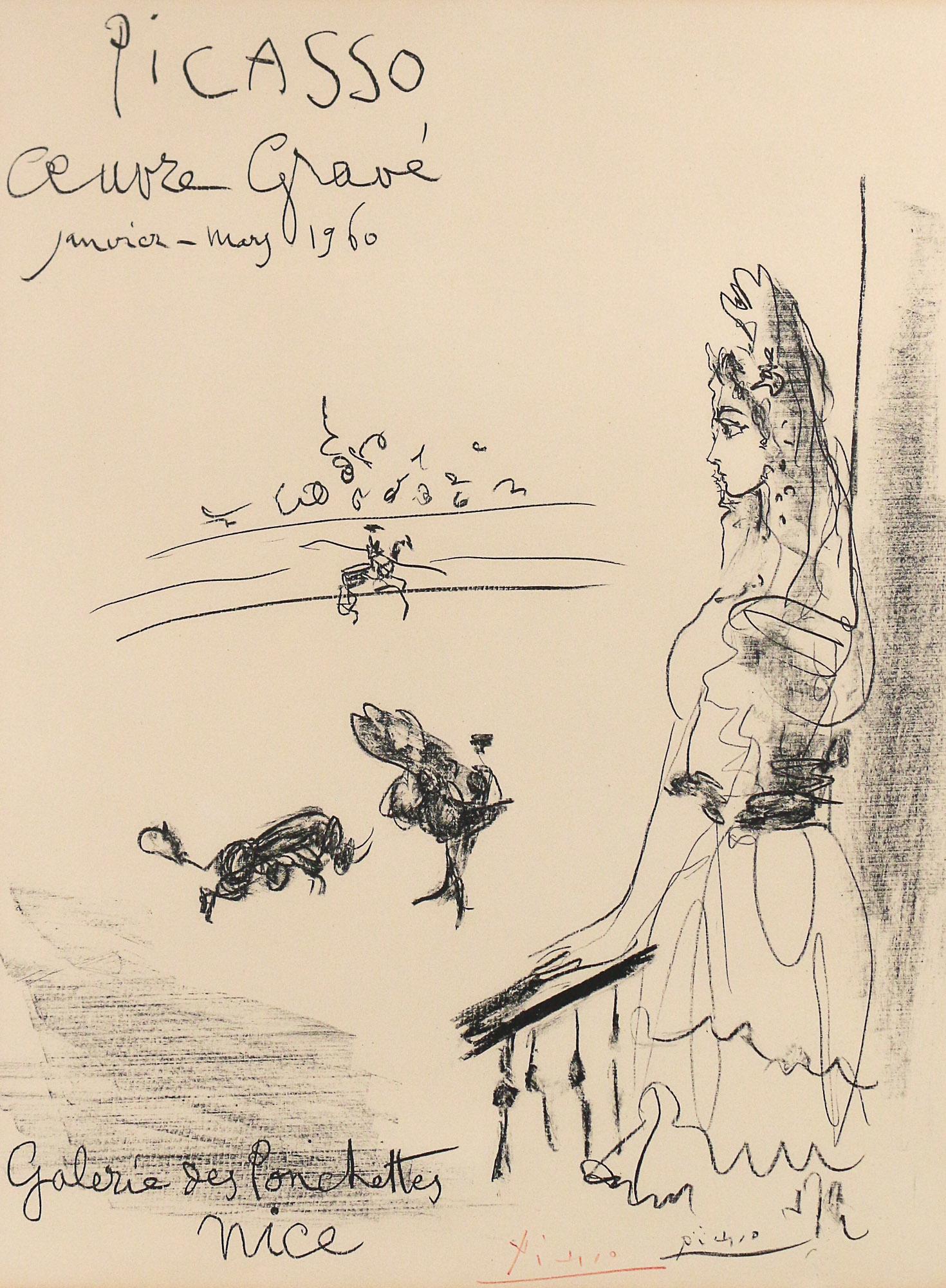 PABLO PICASSO (Spanish, 1881-1973), LITHOGRAPH (1 of 13)