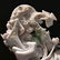 CARVED MOSS-IN-SNOW JADE FIGURAL GROUP - 12