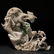 CARVED MOSS-IN-SNOW JADE FIGURAL GROUP - 3