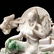 CARVED MOSS-IN-SNOW JADE FIGURAL GROUP - 5