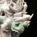 CARVED MOSS-IN-SNOW JADE FIGURAL GROUP - 6