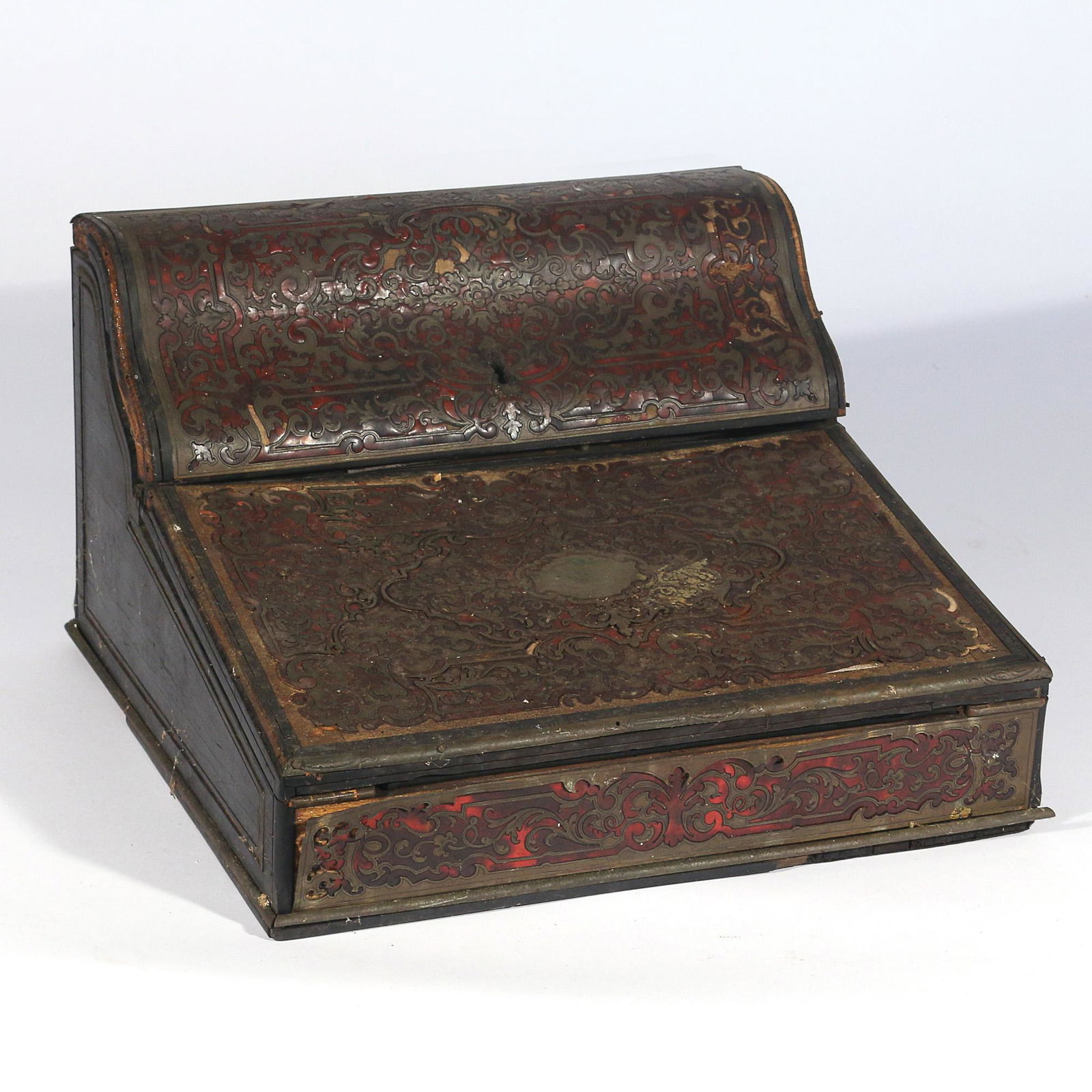 FRENCH TAHAN BOULLE INLAID WRITING BOX (1 of 9)