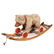 STEIFF BLOND TEDDY BEAR PULL-TOY/ROCKER