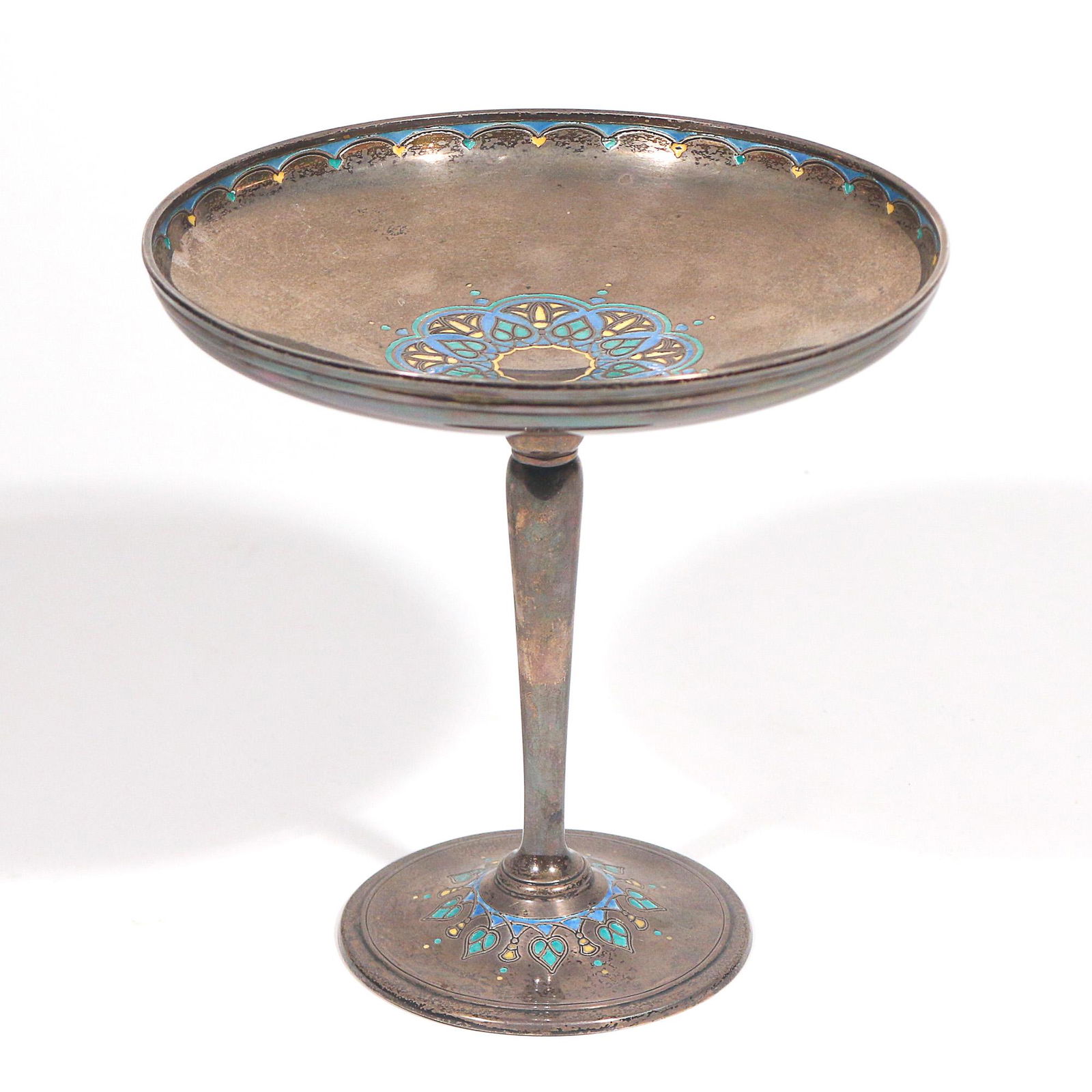 TIFFANY & Co. ENAMELED STERLING COMPOTE (1 of 7)
