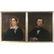 PAIR 19th C. AMERICAN FOLK ART PORTRAIT PAINTINGS