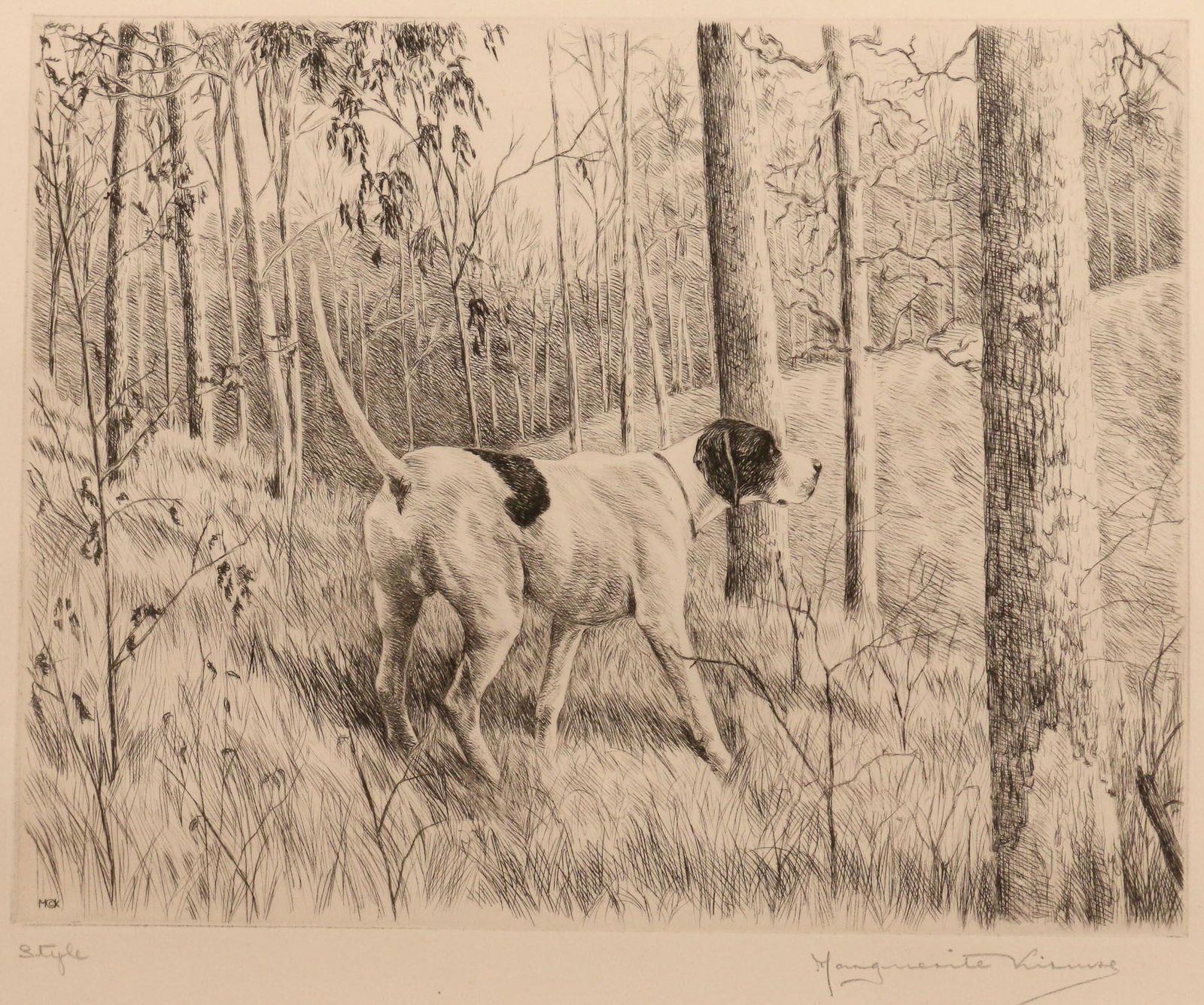 MARGUERITE KIRMSE (American, 1885-1954), ETCHING (1 of 6)