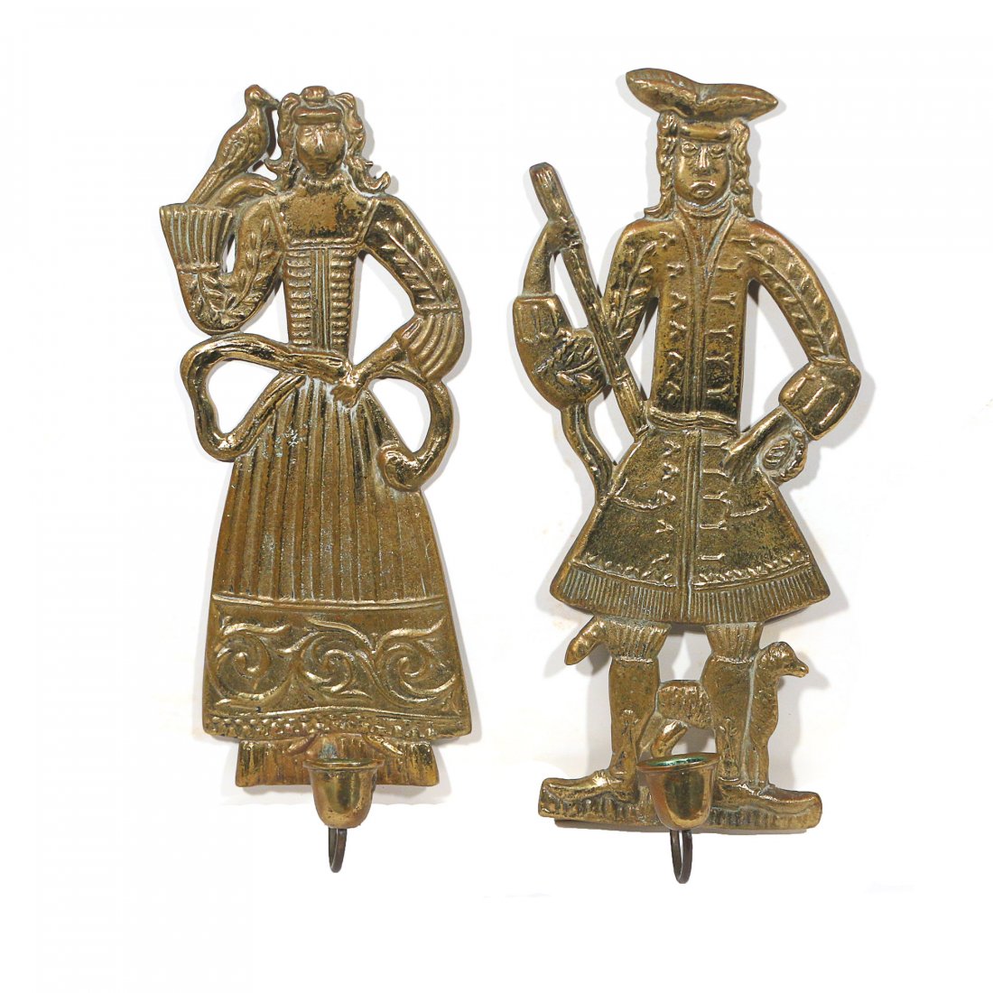 PAIR FIGURAL WALL SCONCES (1 of 6)