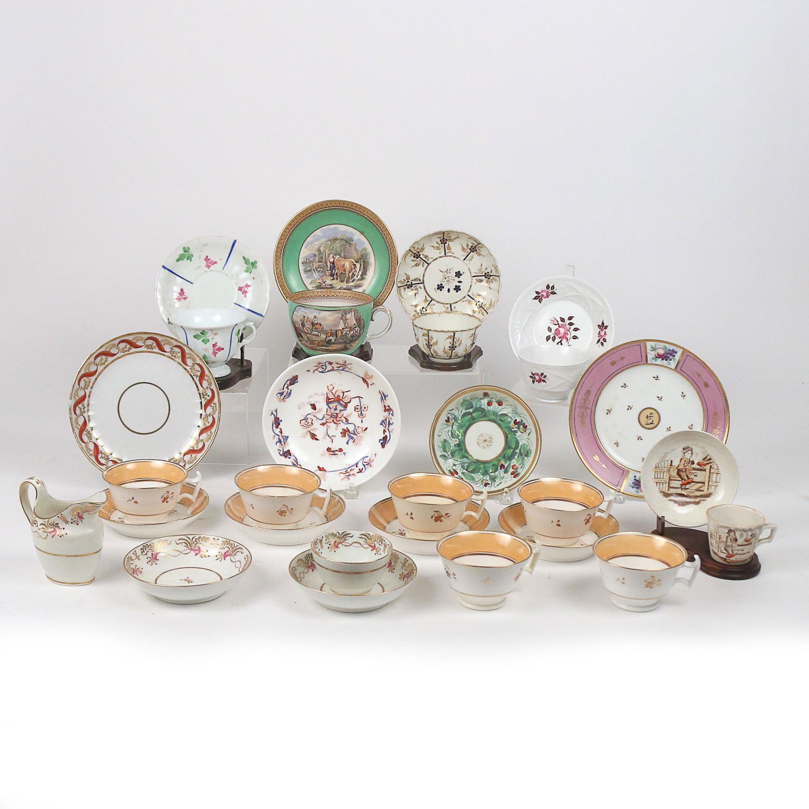 (28pc) MISC. EARLY 19th C. ENGLISH PORCELAIN (1 of 17)
