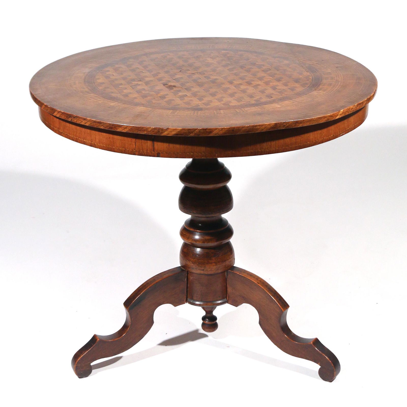 ITALIAN "SORRENTO" PARQUETRY CENTER TABLE (1 of 7)