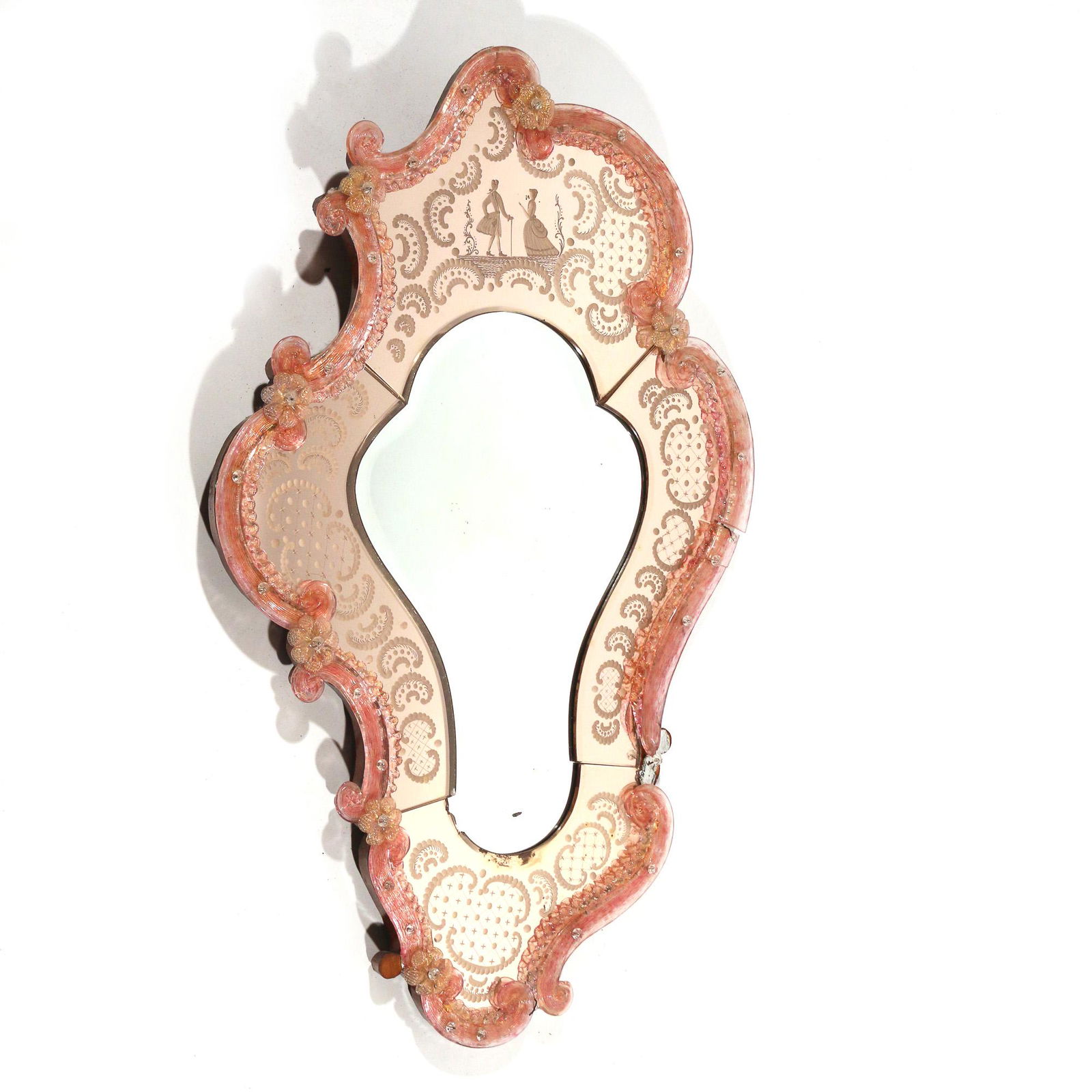 VENETIAN ROCOCO CARTOUCHE-SHAPED MIRROR (1 of 5)