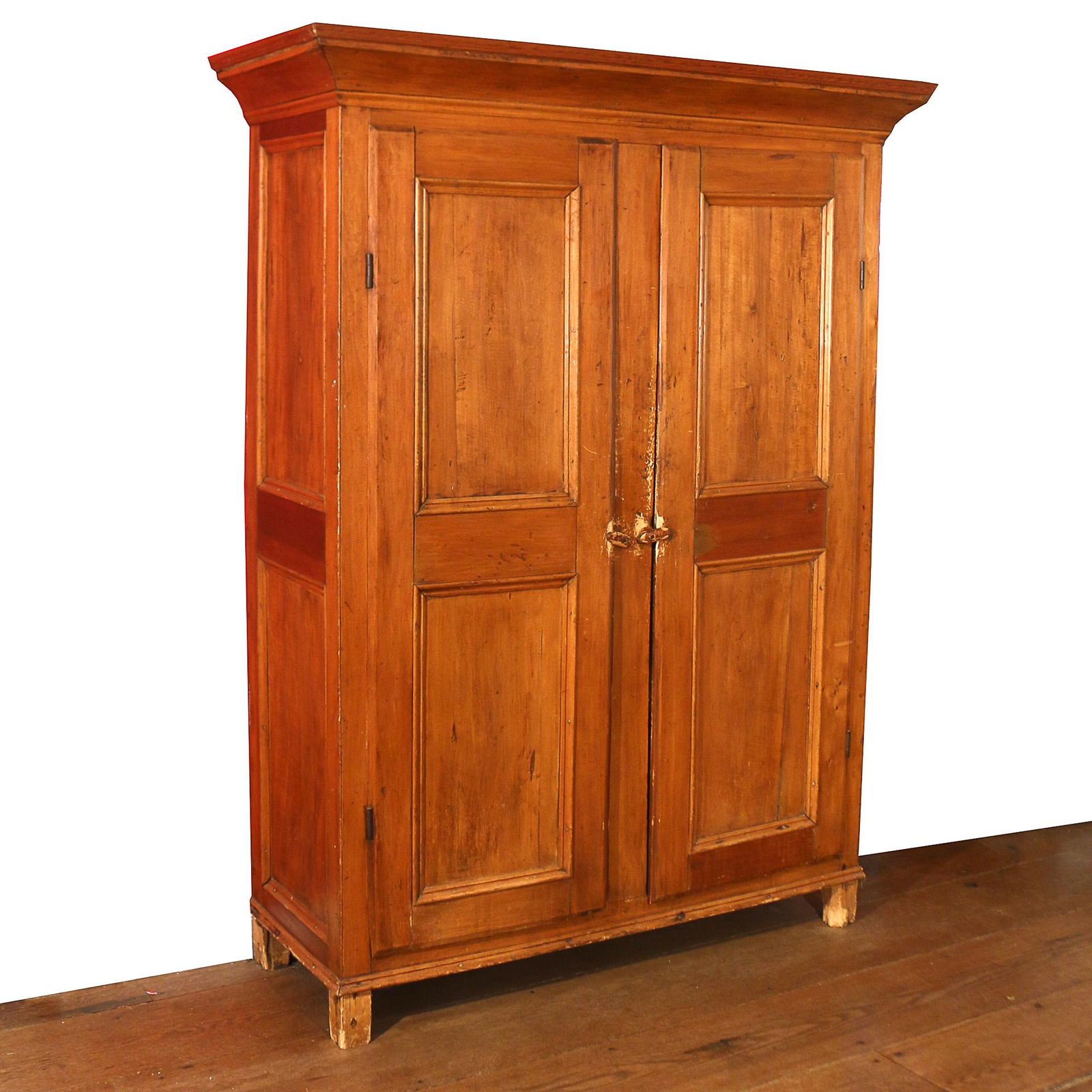 AMERICAN PINE WARDROBE, EARLY 19th CENTURY (1 of 13)