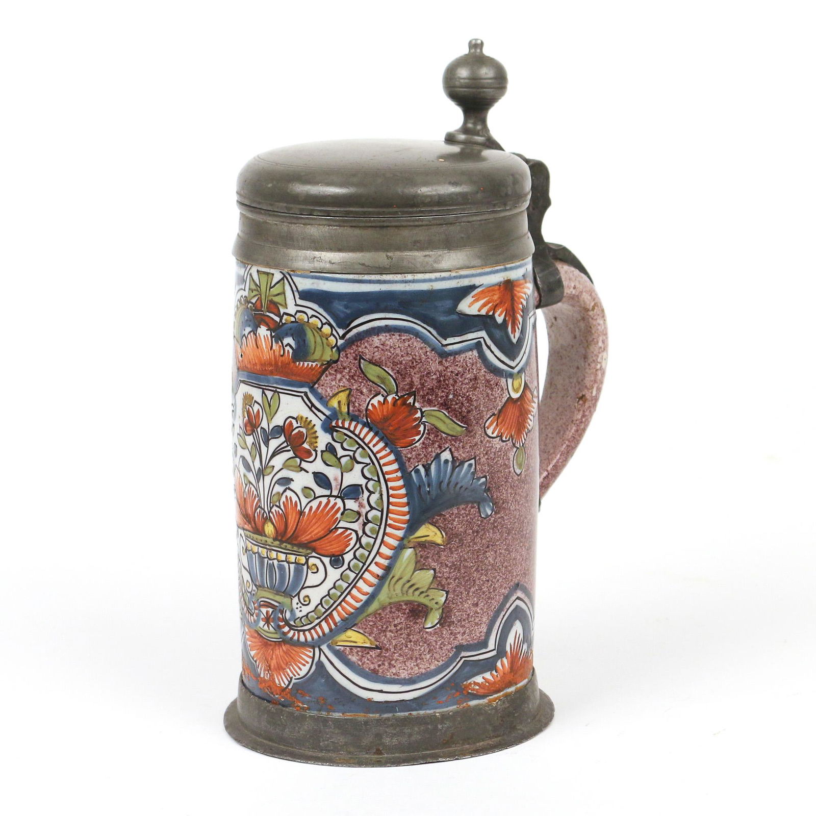 EARLY 18th C. DELFT TANKARD (1 of 8)