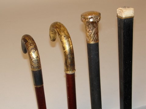 4-WALKING STICKS , INCL.: JAPANESE STICK IN MIXED M