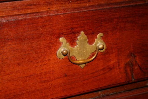 E. 19TH C. AMER. CHIPPENDALE-STYLE SLANT LID DESK - 3