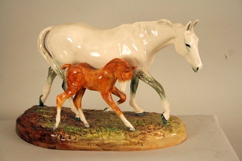 ROYAL DOULTON PORCELAIN "THE GUDE GREY MARE", W.