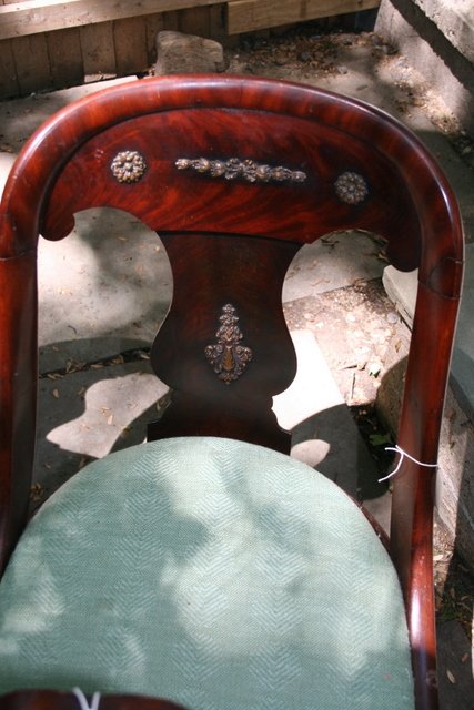 GROUP OF SIX 19TH C. AMERICAN EMPIRE SIDE CHAIRS W - 2