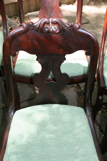 GROUP OF SIX 19TH C. AMERICAN EMPIRE SIDE CHAIRS W - 3