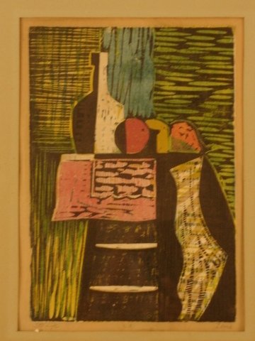 JOSEF ZENK (20THC. UTICA, N.Y. COLOURED WOODBLOCK