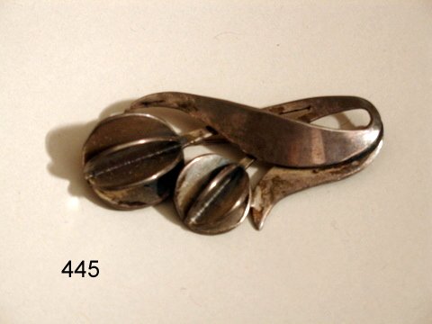 GEORG JENSEN, JO POL, SIlVER FLORAL FORM LADIES P