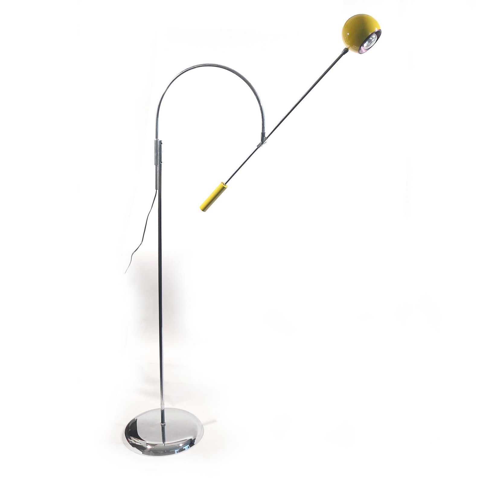 ROBERT SONNEMAN YELLOW 'ORBITER' FLOOR LAMP (1 of 8)