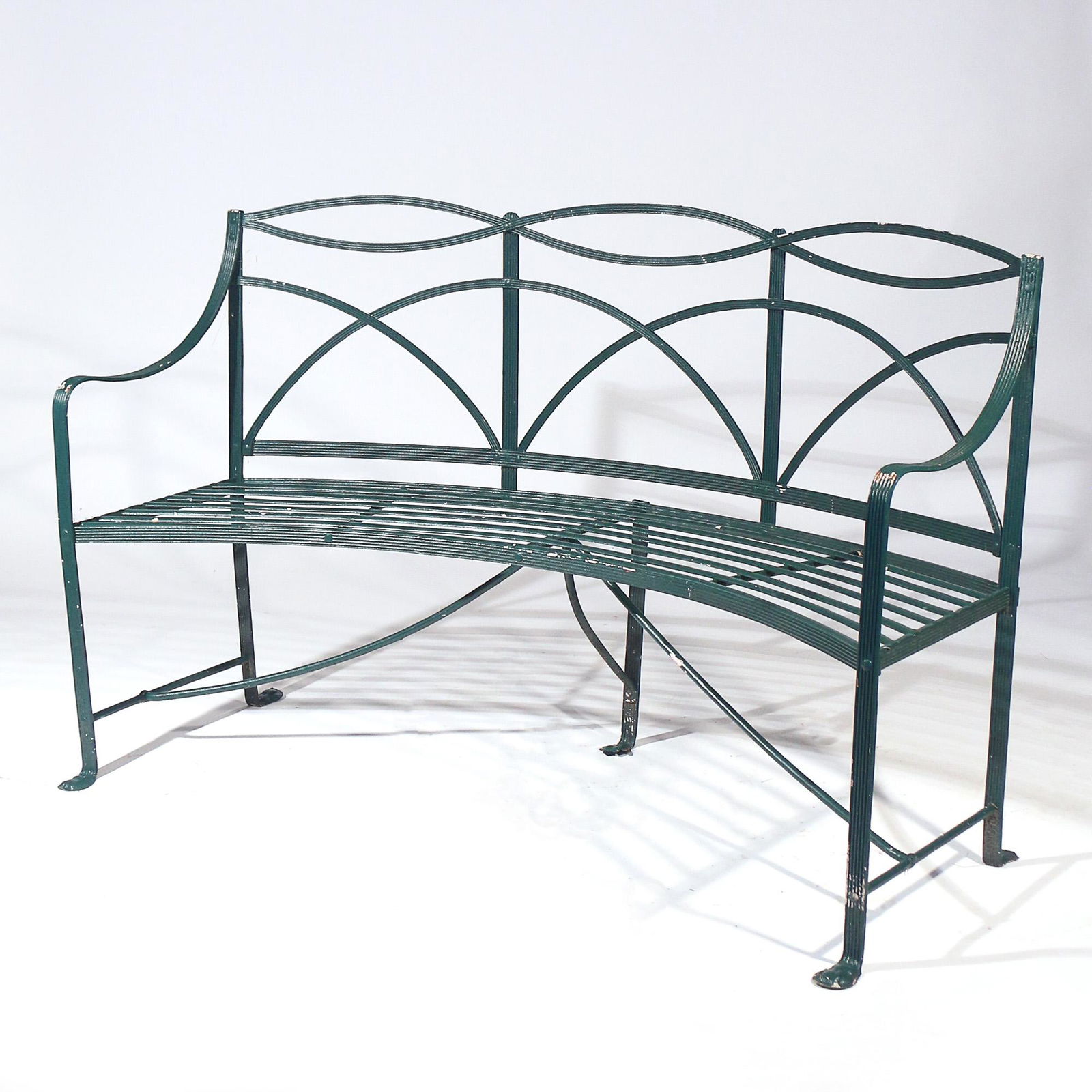 EARLY 19th CENTURY REGENCY GARDEN BENCH (1 of 8)