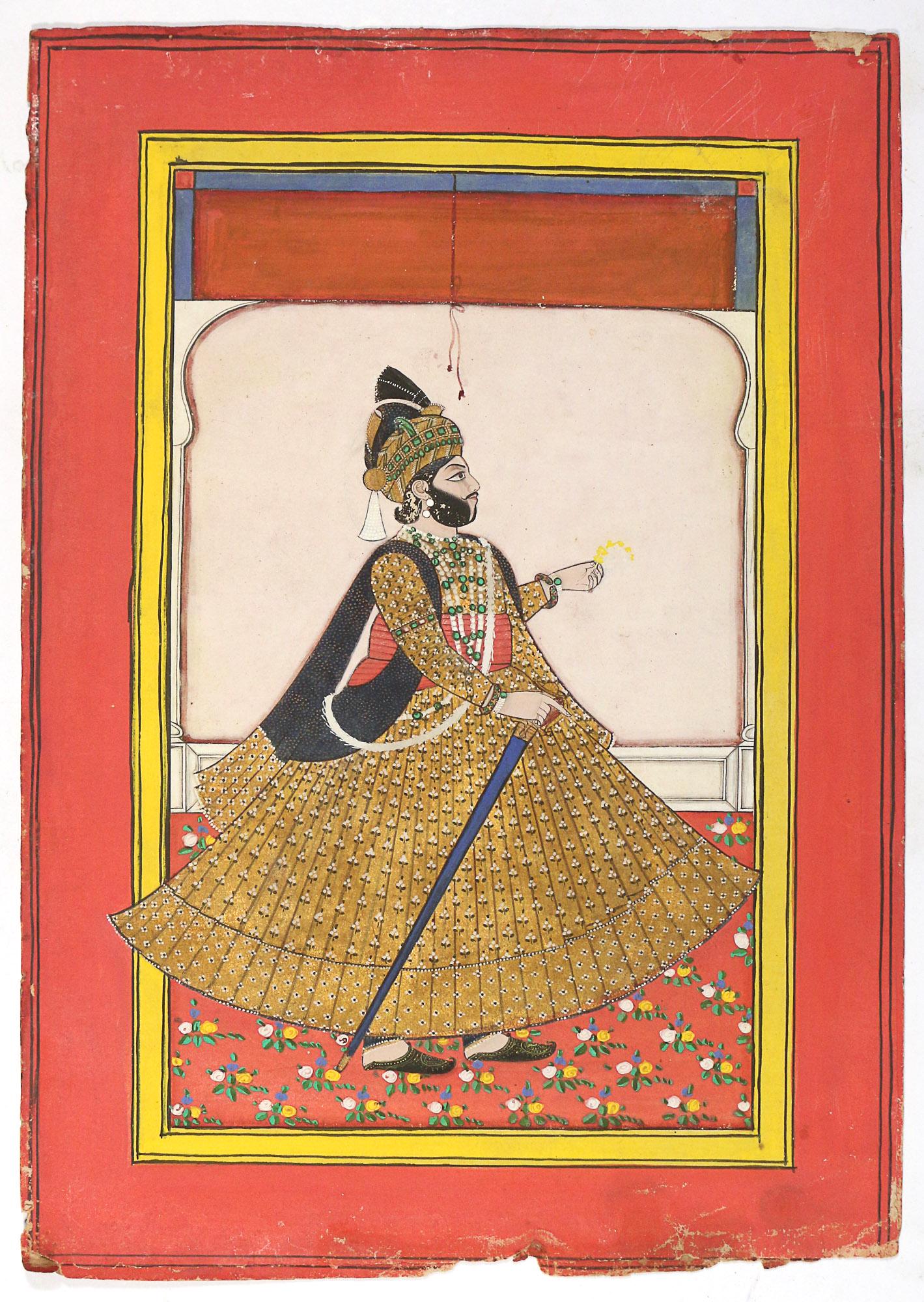 INDIAN ILLUSTRATION of MAHARAJA (1 of 10)