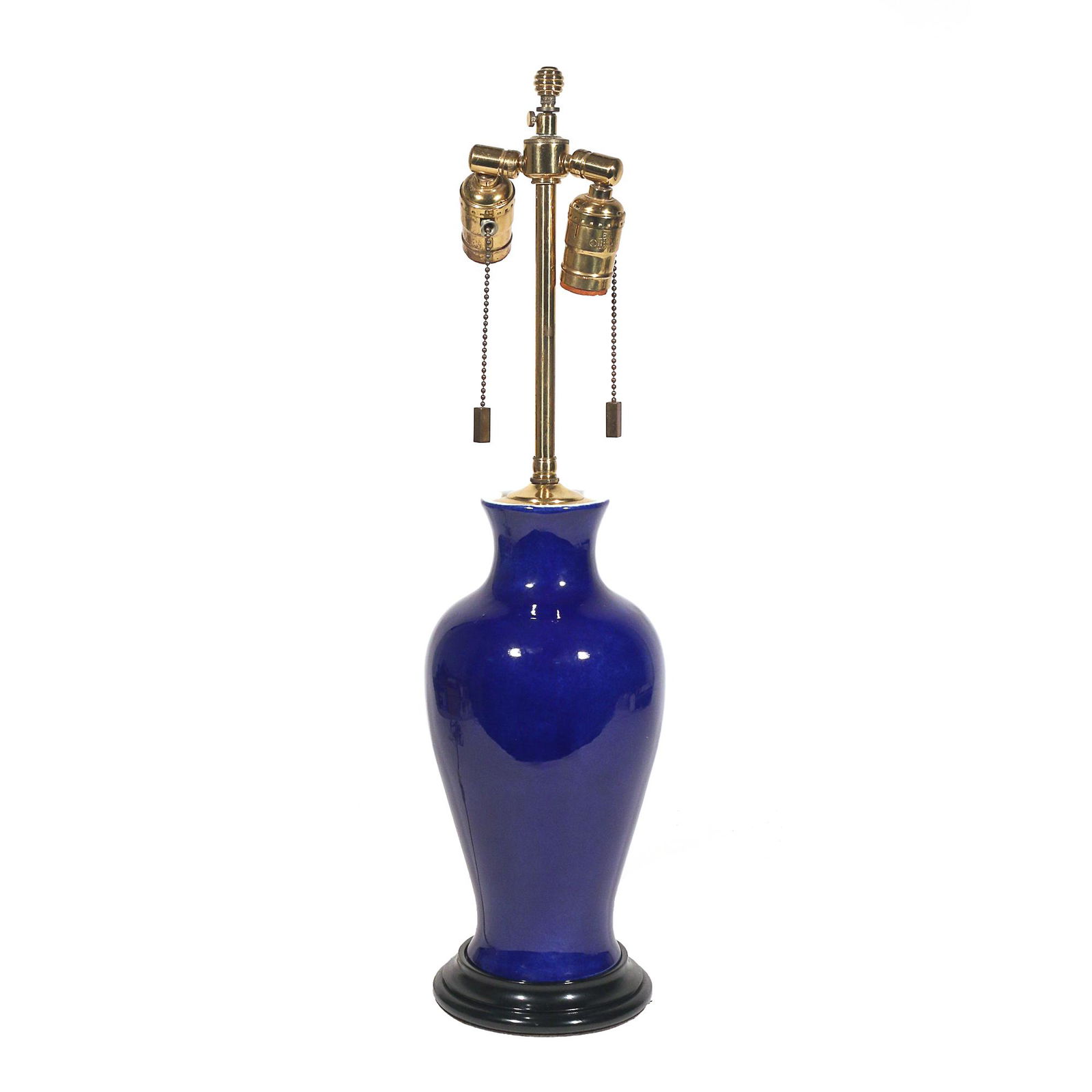 19th C. CHINESE MONOCHROMATIC COBALT VASE (1 of 5)