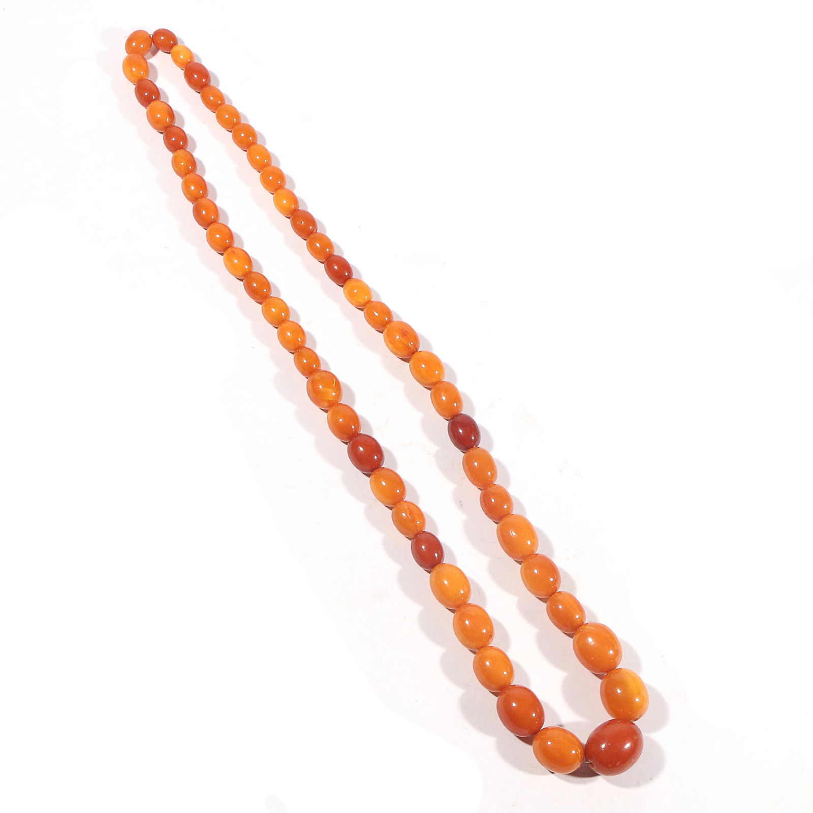 OVAL AMBER BEADED NECKLACE (1 of 7)