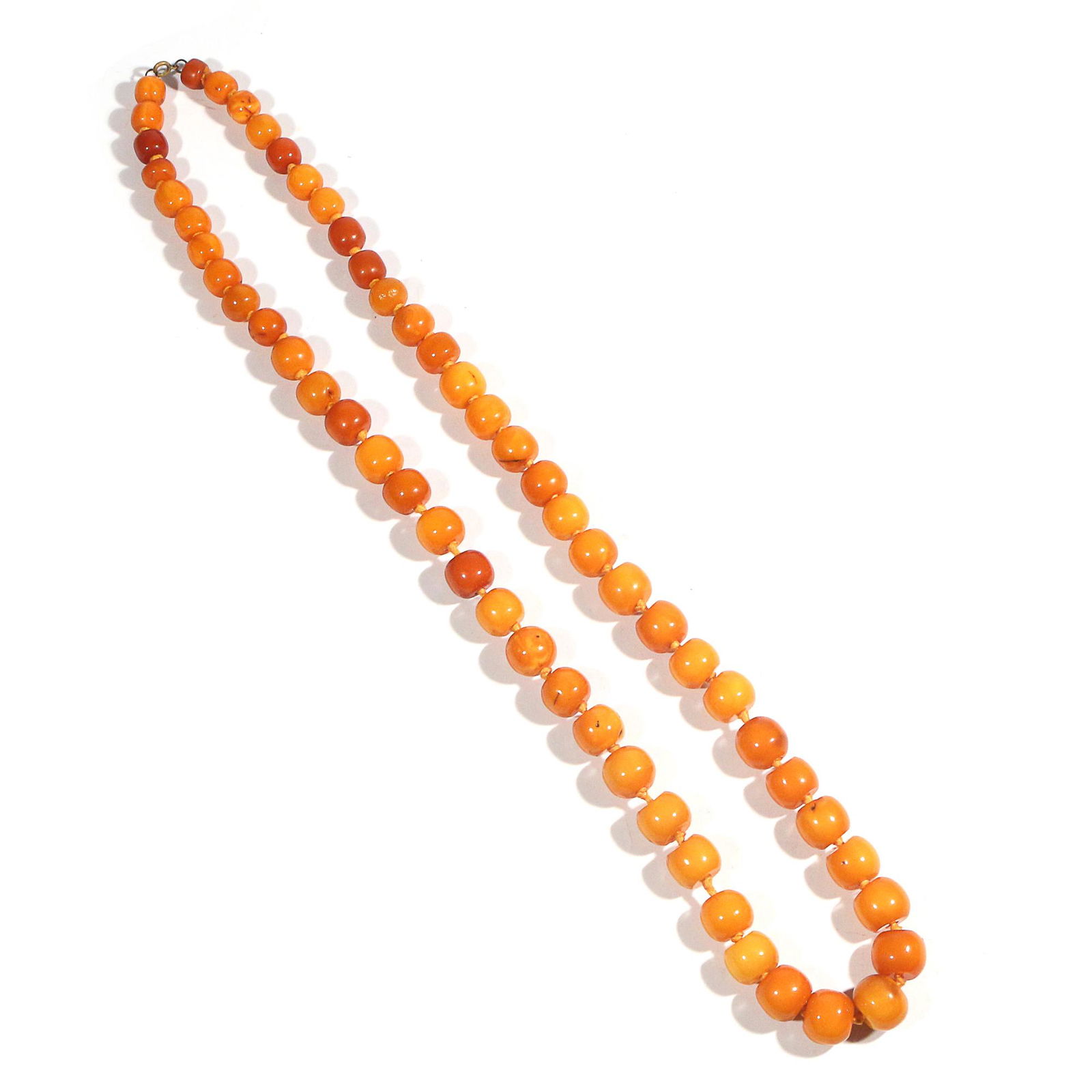 VERY FINE ROUND AMBER BEADED NECKLACE (1 of 7)