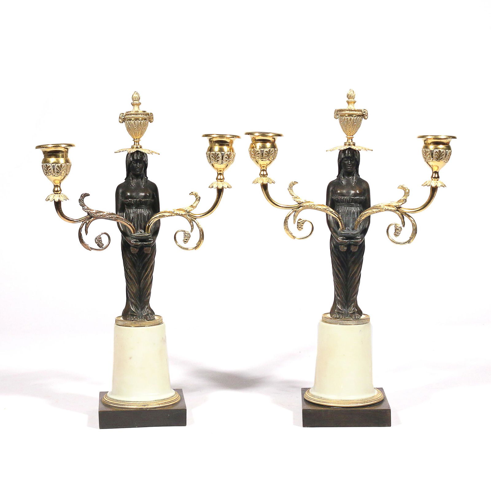 PAIR NEOCLASSICAL CANDELABRAS (1 of 8)