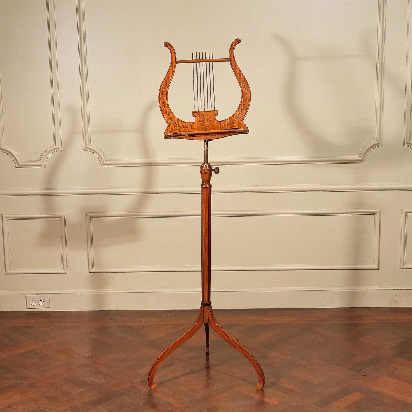 ADAMS LYRE FORM INLAID MUSIC STAND (1 of 13)