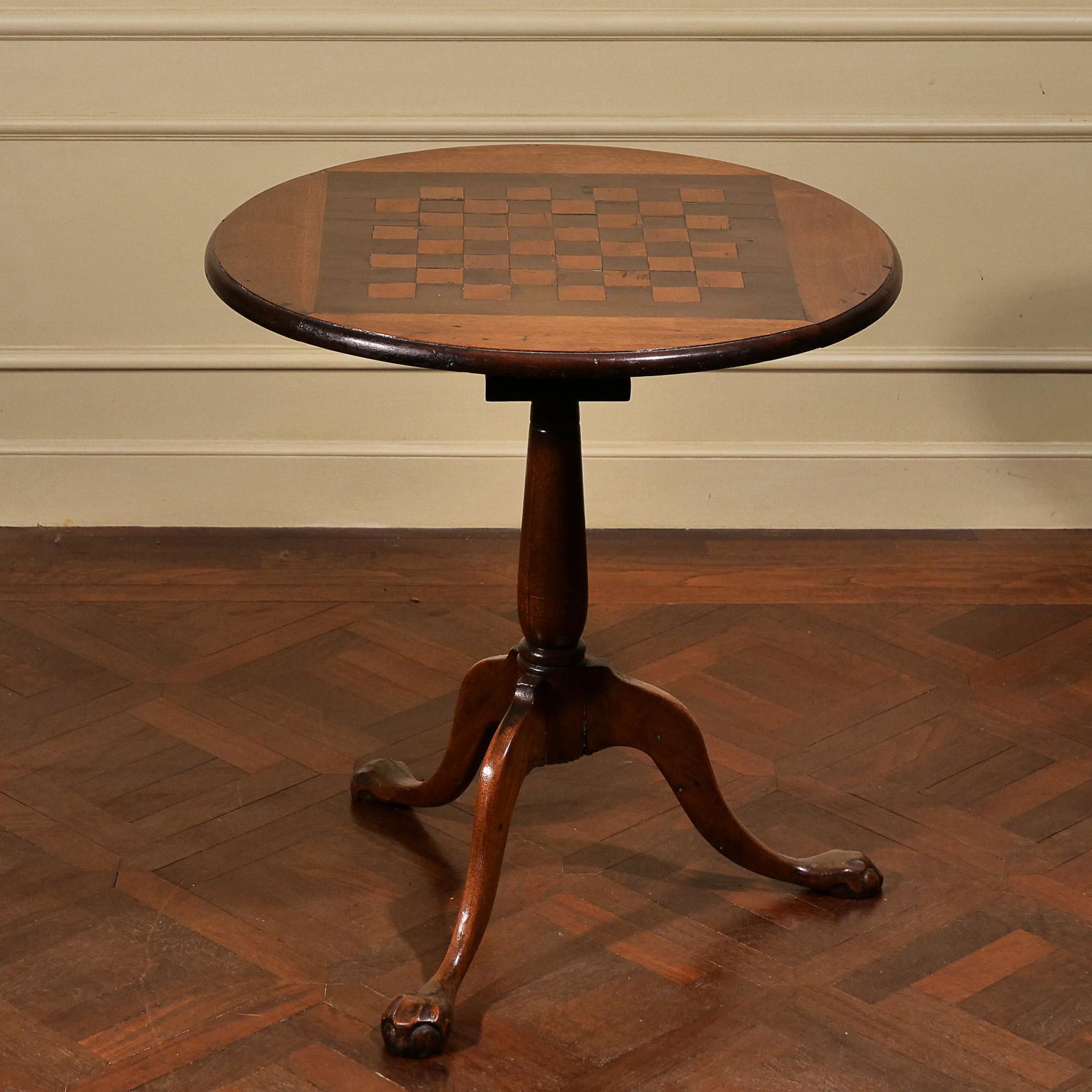 19th CENTURY BIRDCAGE PEDESTAL GAMES TABLE (1 of 9)
