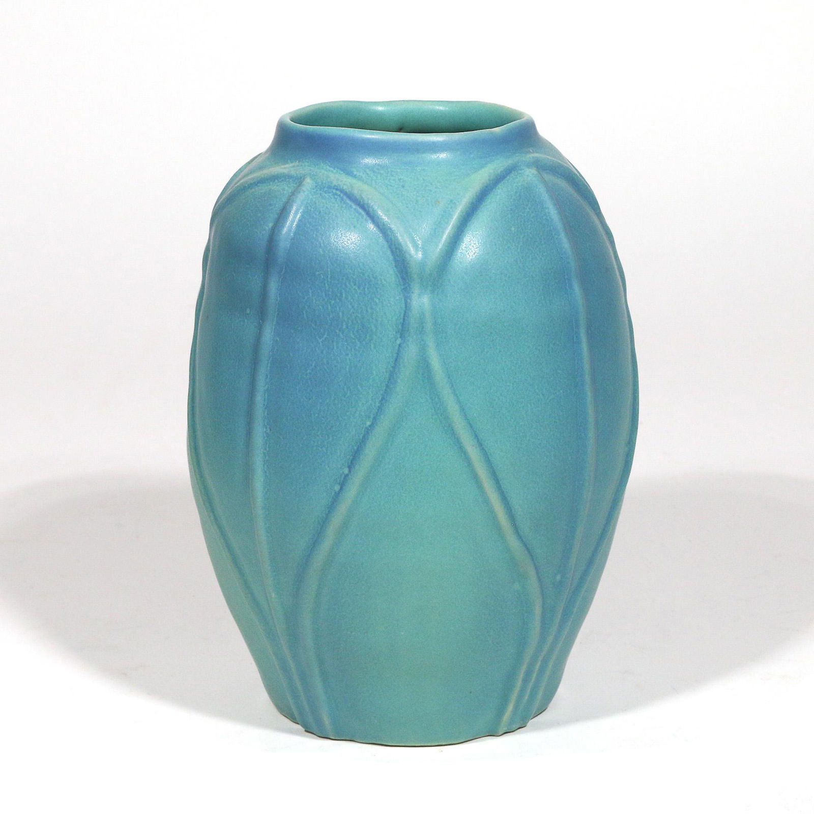 VAN BRIGGLE THROWN POTTERY VASE (1 of 5)