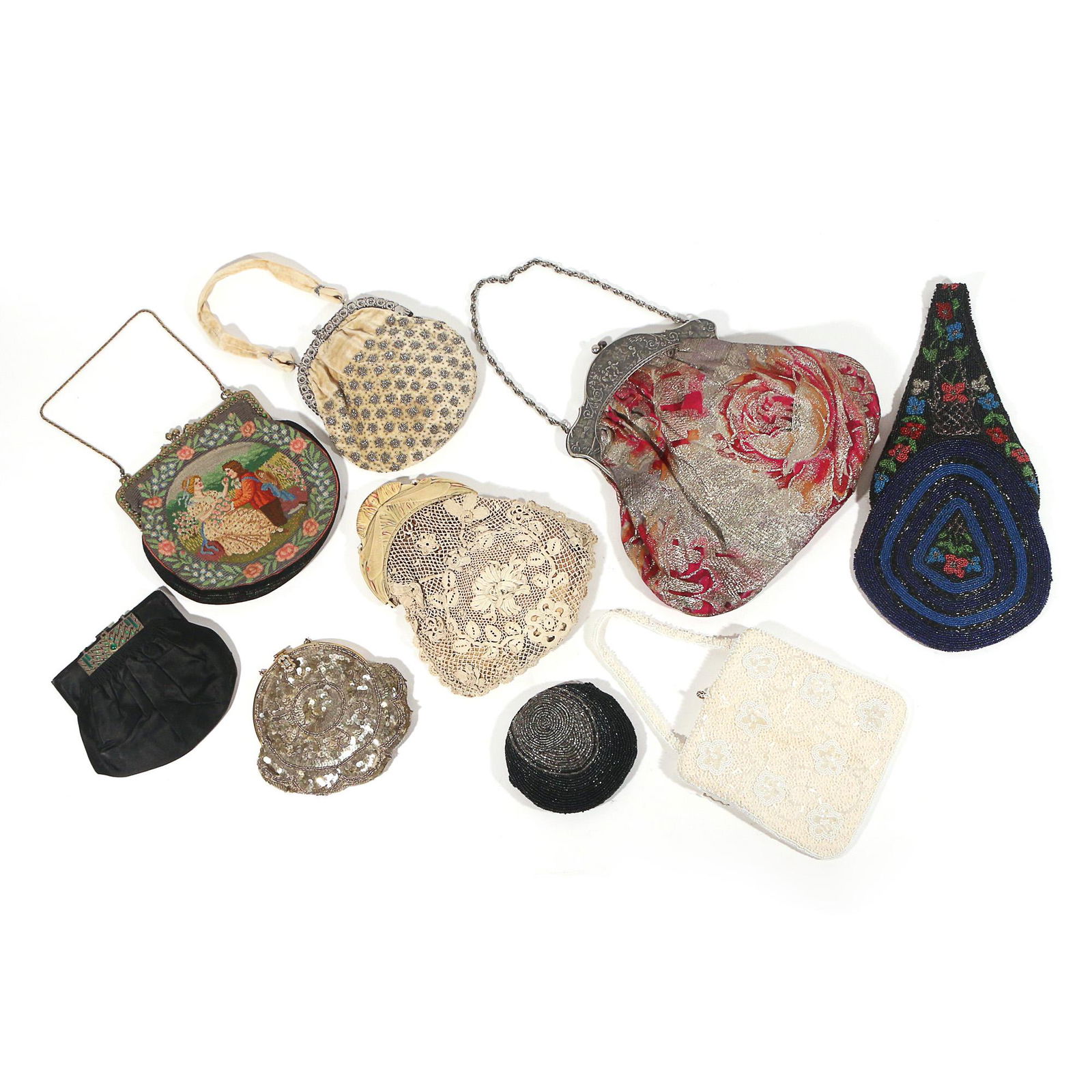 (10pc) VINTAGE HANDBAGS & PURSES (1 of 17)